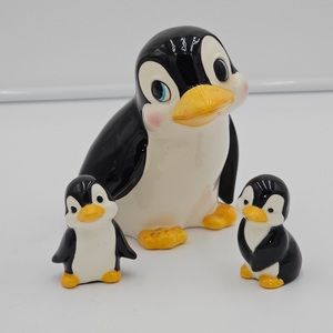 A colony of Ceramic penguins.